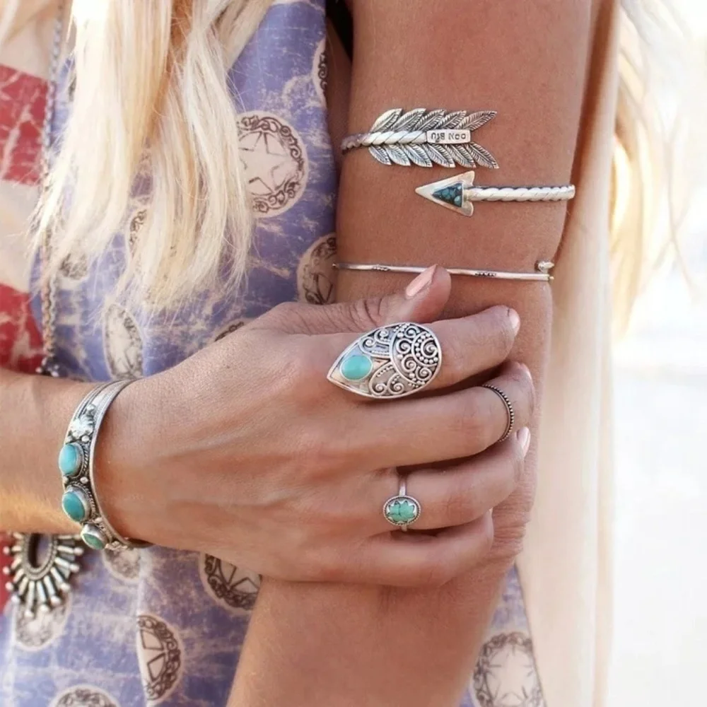Boho Tribal Arrow Bangle Bracelet | Armband